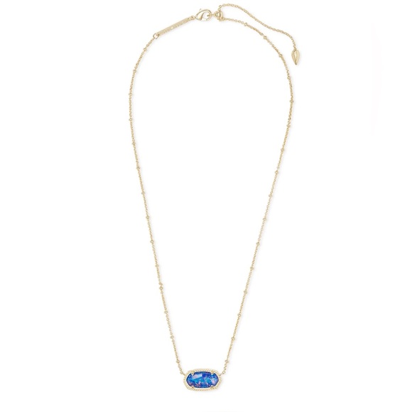 Kendra Scott Gold and Blue Pendant Necklace - Picture 3 of 7